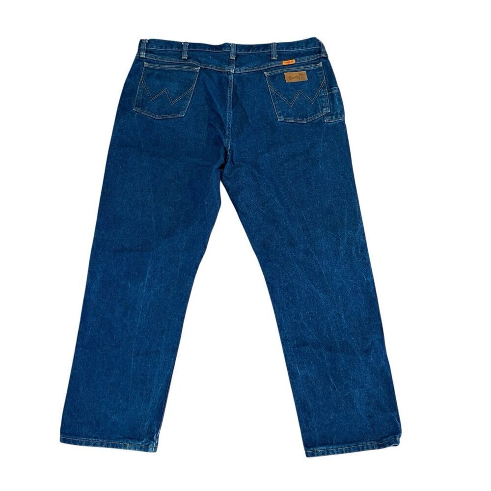 Wrangler FR Men's 42 x 30" Relaxed Fit Denim Blue Fire Resistant Work Jeans - Picture 5 of 5
